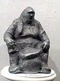 Woman Selling Sunflower Seeds. 1968. The sculpture is at the Russian Museum, St Petersburg.