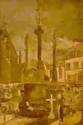 "Le calvaire de Guengat". A Max Jacob painting held in Quimper's Musée des beaux-arts.