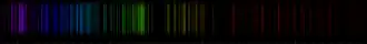 Color lines in a spectral range