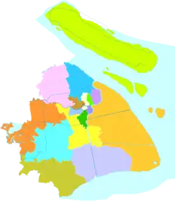 Shanghai City districts