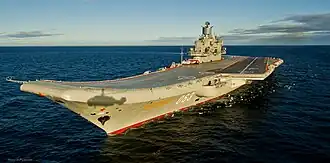 Admiral Kuznetsov, the flagship of the Russian Navy