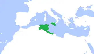 موقعیت بنو الأغلب
