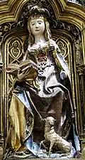 16th-century polychrome statue in Burgos Cathedral, اسپانیا