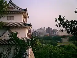 Akashi from the remains of the old castle.