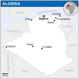 موقعیت الجزایر