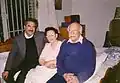 علی سلیمی(راست)، وارتوش ماچکالیانس(همسر استاد) ورجب ابراهیمی