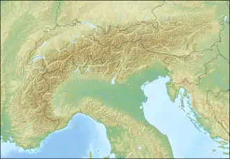 لیسکام در آلپ واقع شده