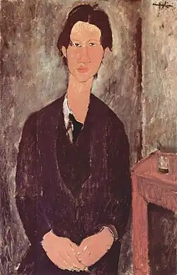 آمادئو مودیلیانی،  Portrait of Chaim Soutine, 1916