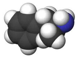 Spacefill model of dextroamphetamine