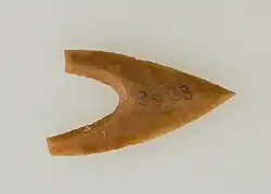 Badarian arrowhead, 4000-3800 BC.