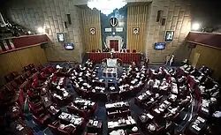 مجلس خبرگان رهبری، که پیش از انقلاب تا سال ۵۷ محل برگزاری مجلس سنا و پس از آن تا سال ۸۲ ساختمان مجلس شورای اسلامی بود. هماکنون در این ساختمان نشستهای دیگری نیز برگزار میشود.