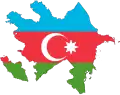 نقشه جمهوری آذربایجان