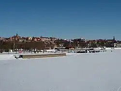 Lakeside view of Östersund