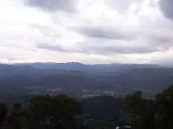 A view of Badulla town from Cullen Estate