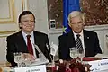 یرژی بوزک و ژوزه مانوئل باروزو در جریان EPP Summitدر ۲۰۰۹