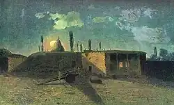 نقاشی خانه ای که آبوویان در آن به دنیا آمد اثر گوروگ باشینجاقیان ‏ ۱۸۸۴