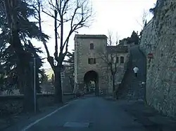 Walls and gate in Bertinoro.