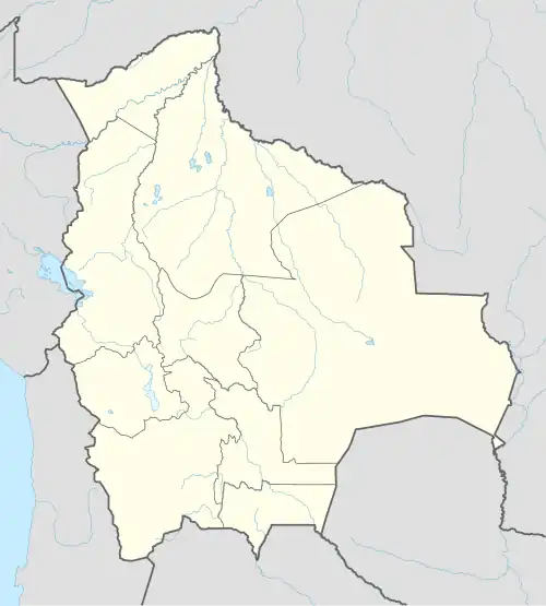 کوبیجا در بولیوی واقع شده