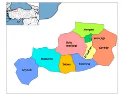شهرستانهای استان بولی