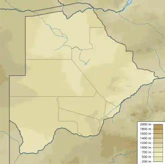 نقشه نشان‌دهنده جایگاه پارک ملی چوبه
