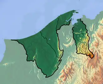 پاگون هیل در برونئی واقع شده