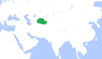 امارت بخارا (سبز) ۱۸۵۰ میلادی