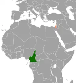 نقشهٔ مکاننمای Cameroon و Israel