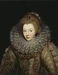 پرتره Catherine de Bourbon به همراه سنجاق سینه سر
