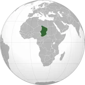 موقعیت چاد