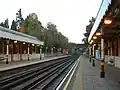 Looking east (operationally, 'westbound' due to the loop line from Woodford)