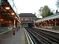 Looking west (operationally, 'eastbound' due to the loop line from Hainault)