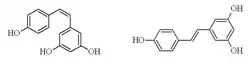 Chemical structures of cis- and trans-resveratrols