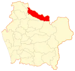 Location of Collipulli within the Araucanía Region
