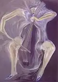 "Painting of a contrabass" by Alvaro Valbuena (1970)