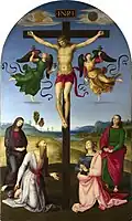 The Mond Crucifixion, 1502-3, very much in the style of پیترو پروجینو
