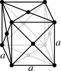 Face-centered cubic crystal structure for زنون