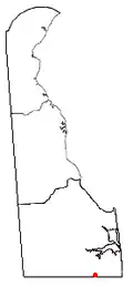 Location of Selbyville, Delaware