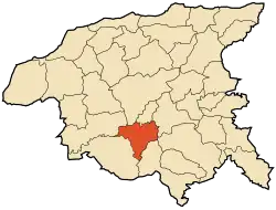 موقعیت وادی سلی در نقشه