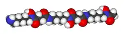 Spacefill model of deferoxamine