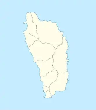 Location of Boiling Lake in Dominica