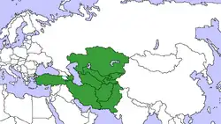 نقشه کشورهای عضو اکو