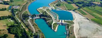 Chautagne lock on the رون