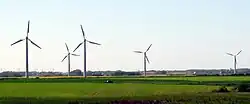 Wind turbines near Vendsyssel, Denmark (2004)