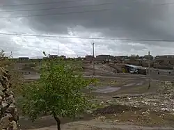 تصویری از روستای فهنه بعد از باران بهاری