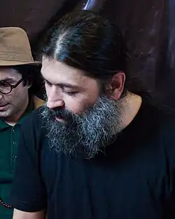 فرشید اعرابی در آیین رونمایی آلبوم مرگ خاموش در ۱۶ تیر ۱۳۹۶