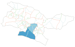 بخش فشاپویه (رنگ تیره) در شهرستان ری استان تهران