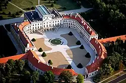 Eszterházy palace, aerial view