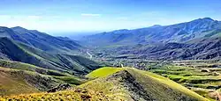نمای فشگلدره از گردنه طالقان
