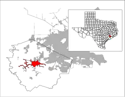 موقعیت Rosenberg, Texas