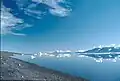 آبدره قیصر فرانتس یوزف که شماری یخکوه نیز در آن دیده می‌شود.